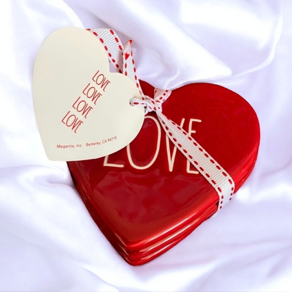 NEW Rae Dunn LOVE Coasters